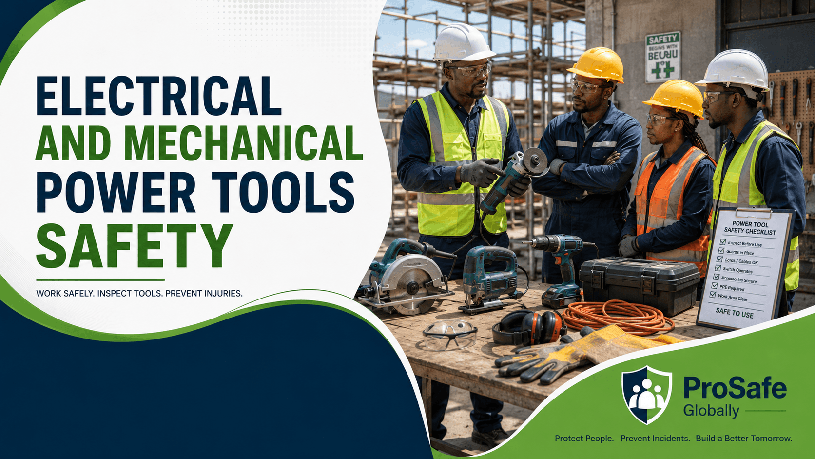 Electrical and Mechanical Power Tools Safety construction safety training